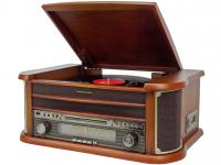 Soundmaster NR540 nostalgische of retro radio met CD en platenspeler